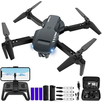 RADCLO Mini Drone with Camera - 1080P HD FPV Foldable Carrying Case, 2 Batteries, 90° Adjustable Lens, One Key Take Off/Land, Altitude Hold, 360° Flip, Toys Gifts for Kids, Adults, beginner - Review